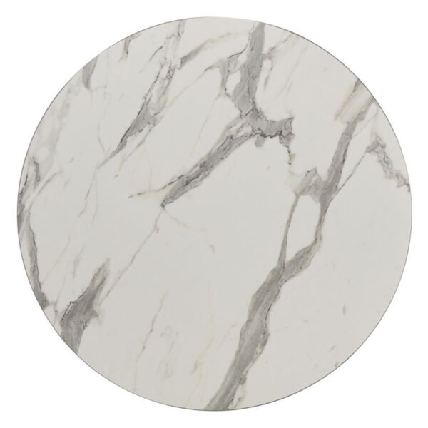 Nobis Furniture - Ultra HP Laminate Groove Fixing Outdoor Table Top - White Marble