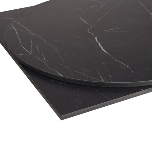 Nobis Furniture - Ultra HP Laminate Groove Fixing Outdoor Table Top - Black Marble