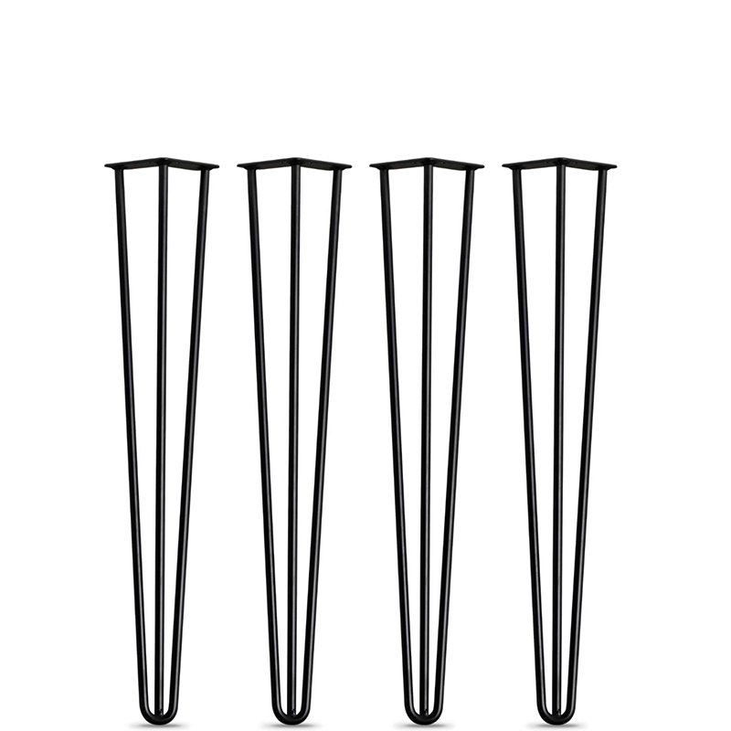 Nobis Furniture - NEXT DAY Hairpin Four Leg Rolled Steel Table Base