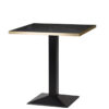 Hudson Pyramid Black Marble Gold ABS Edging Laminate Square Dining Table - 3 Sizes