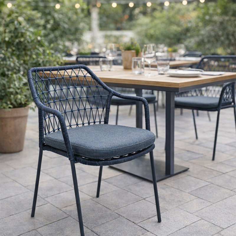 Hunter Outdoor Stacking Arm Chair - 2 Colours