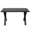 Nobis Furniture Industrial Cross Frame Rectangular Dining Table - 8 Finishes