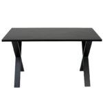 Nobis Furniture Industrial Cross Frame Rectangular Dining Table - 8 Finishes