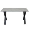 Nobis Furniture Industrial Cross Frame Rectangular Dining Table - 8 Finishes