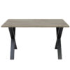 Nobis Furniture Industrial Cross Frame Rectangular Dining Table - 8 Finishes