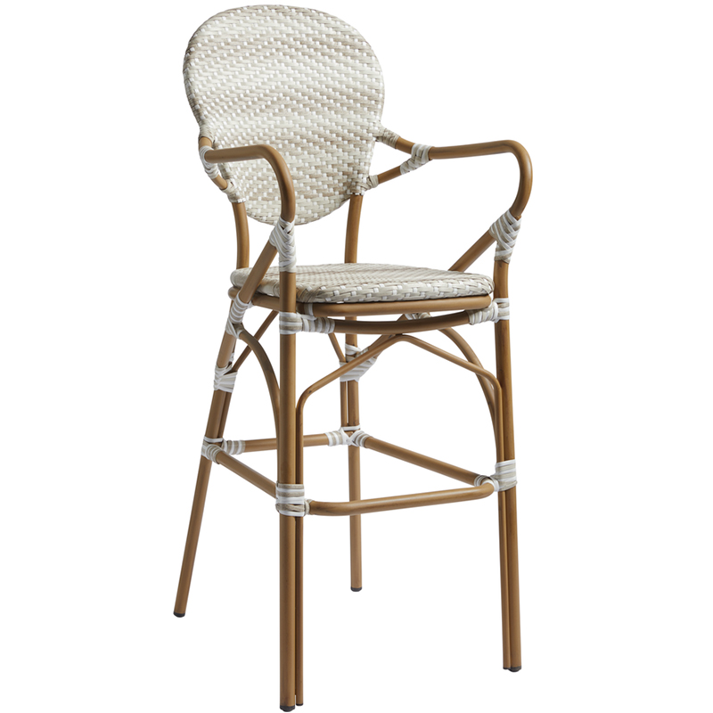 Nobis Furniture - Iris Outdoor Stacking Bar Stool Natural