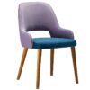 Nobis Furniture - OSCAR FULLY UPHOLSTERED CUT OUT CURVED BACK SIDE CHAIR - MADE TO ORDER