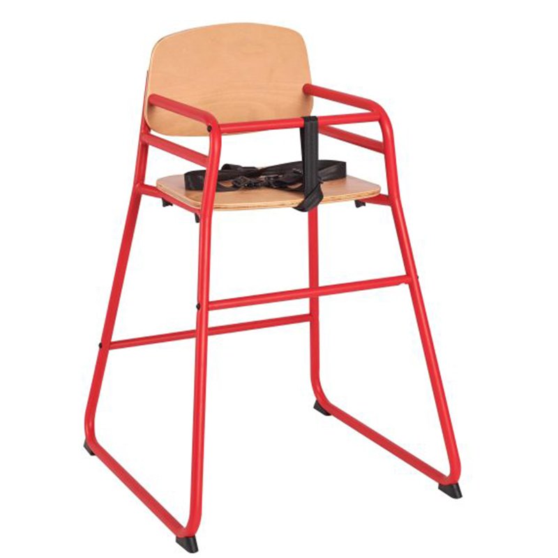 Nobis Furniture - Juno Stackable Steel Frame Baby High Chair - Red