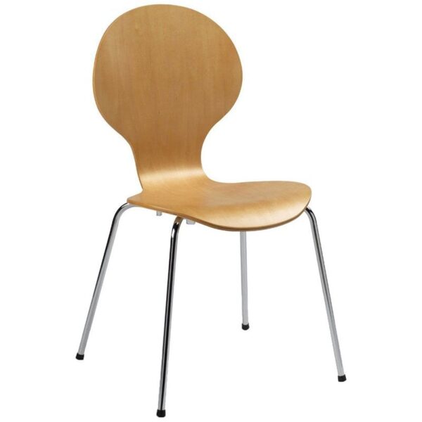 Nobis Furniture - Larino Stacking Cafe Chair - Natural Finish