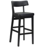 Nobis Furniture - Luca Black Frame High Stool