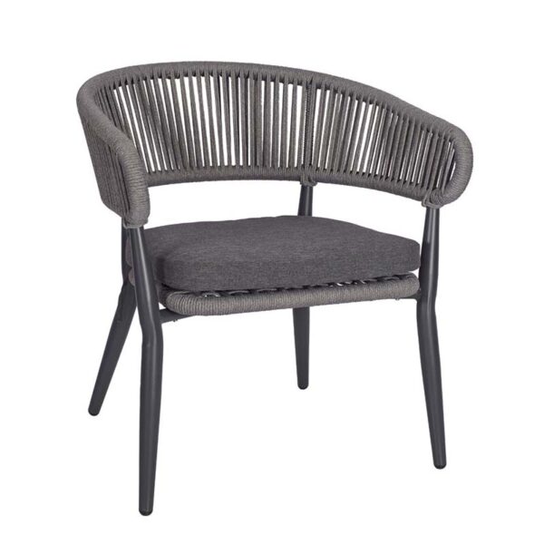 Nobis Furniture - Madrid Rope Weave Outdoor Stacking Lounge Chair