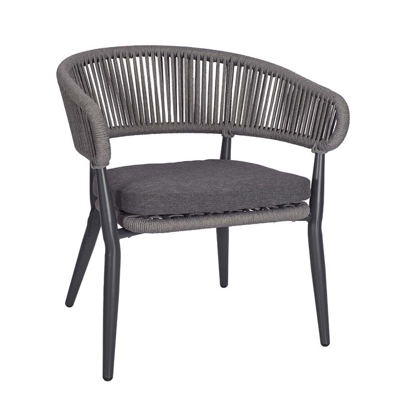 Nobis Furniture - Madrid Rope Weave Outdoor Stacking Lounge Chair