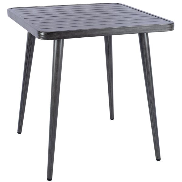 Nobis Furniture - Madrid Aluminium Square Dining Table - Grey