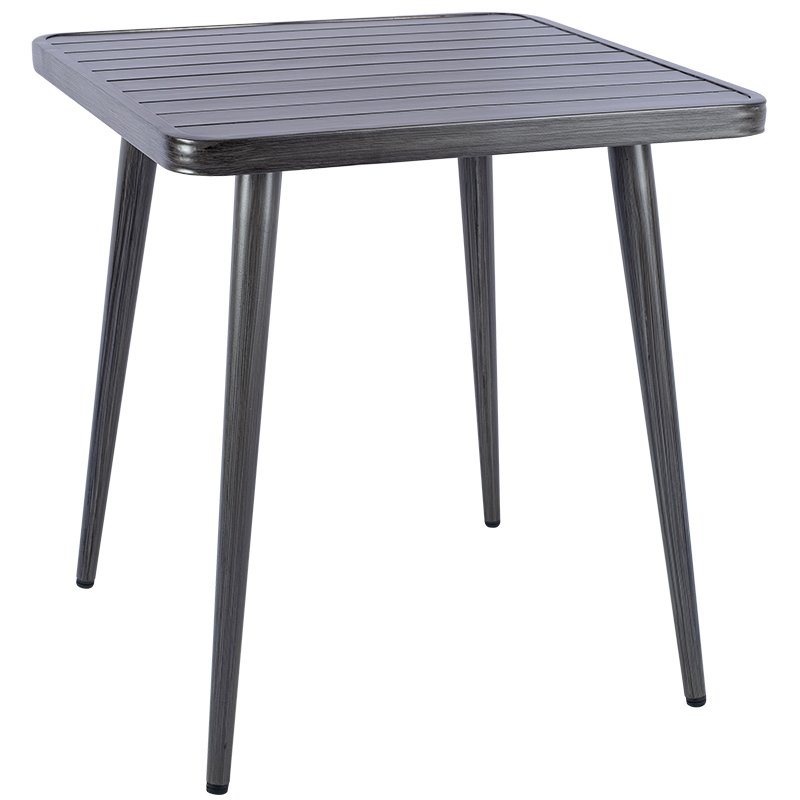 Nobis Furniture - Madrid Aluminium Square Dining Table - Grey