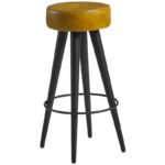 Nobis Furniture - Raven Leather Bar Stool