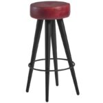 Nobis Furniture - Raven Leather Bar Stool