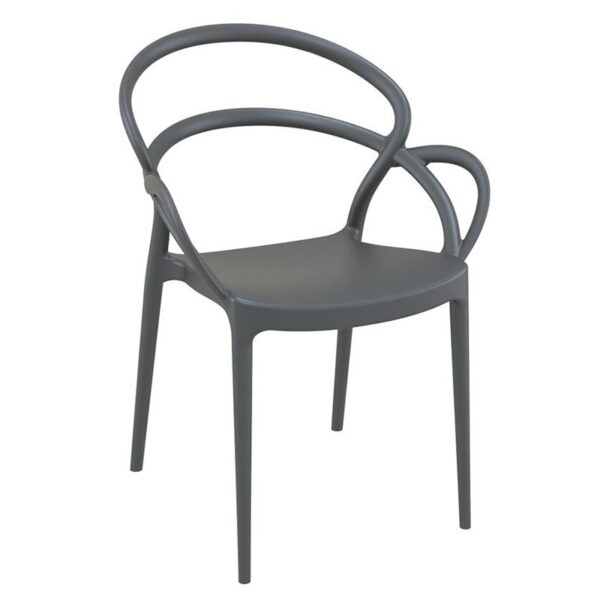 Nobis Furniture - Mila Polypropylene Stacking Outdoor Arm Chair