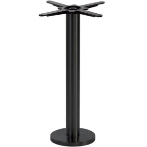 Nobis Furniture - NEXT DAY Anchor Black Round Floor Fix Table Base - Dining Height