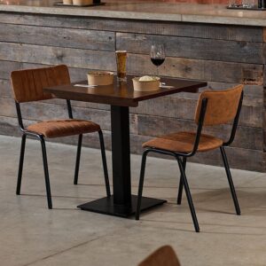 NEXT DAY Nashville Walnut 2 Seater Square Dining Set