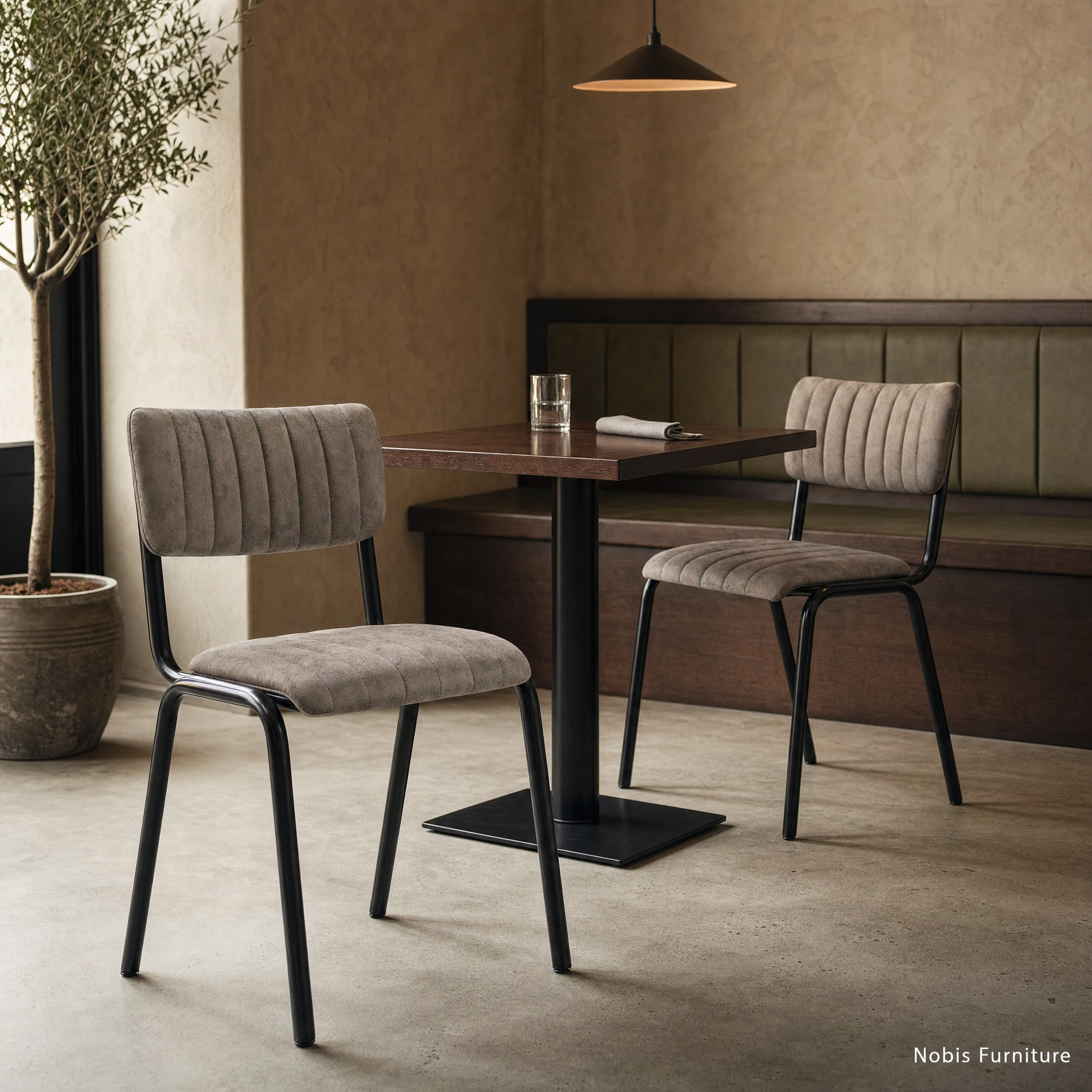Nashville Side Chair Faux Suede