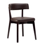 Nobis Furniture - Best Seller! - Luca Wenge Frame Faux Leather Side Chair