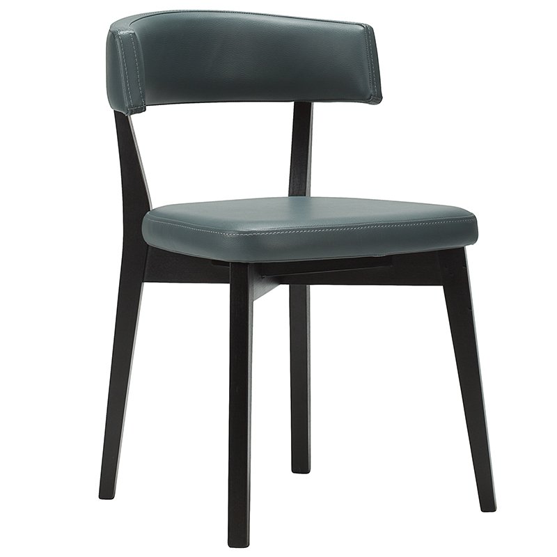 Nobis Furniture - Luca Black Frame Faux Leather Side Chair - Best Seller!