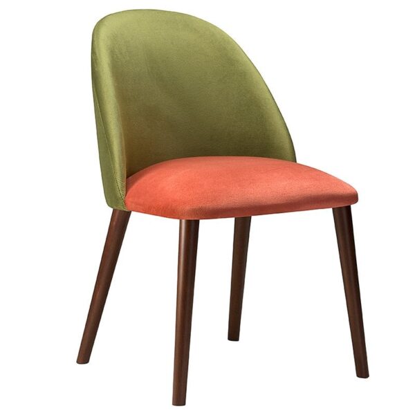 Nobis Furniture - AMELIA CURVED BACK FULLY UPHOLSTERED SIDE CHAIR - MADE TO ORDER
