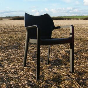 Nobis Furniture - Peak Indoor or Outdoor Stacking Arm Chair- Choice of 3 Colours