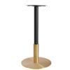 Nobis Furniture - Phoebe Premium Large Round Black and Brass Table Base with Brass Sleeve