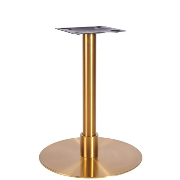 Nobis Furniture - Phoebe Premium Large Round Brass Table Base with Brass Sleeve