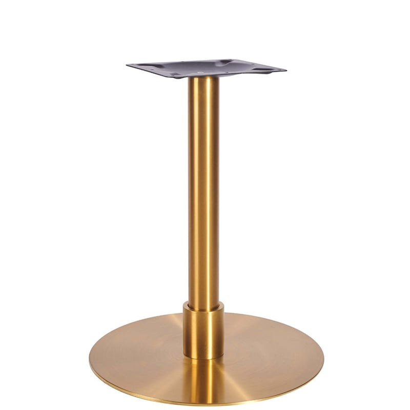 Nobis Furniture - Phoebe Premium Large Round Brass Table Base with Brass Sleeve