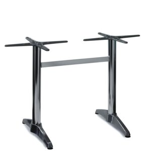 Nobis Furniture - Polished Aluminium Twin Table Base - Dining Height