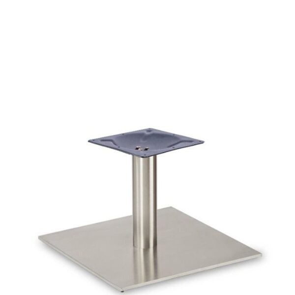 Nobis Furniture - Profile Large Square Stainless Steel Table Base - Round Column