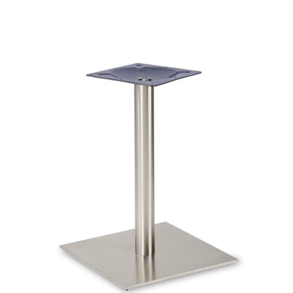 Nobis Furniture - Profile Large Square Stainless Steel Table Base - Round Column