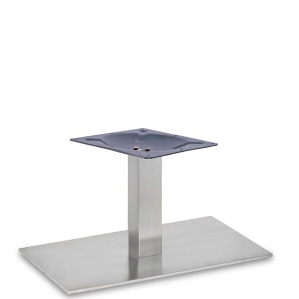 Nobis Furniture - Profile Single Pedestal Stainless Steel Table Base - Square Column