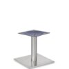 Nobis Furniture - Profile Small Square Stainless Steel Table Base - Round Column