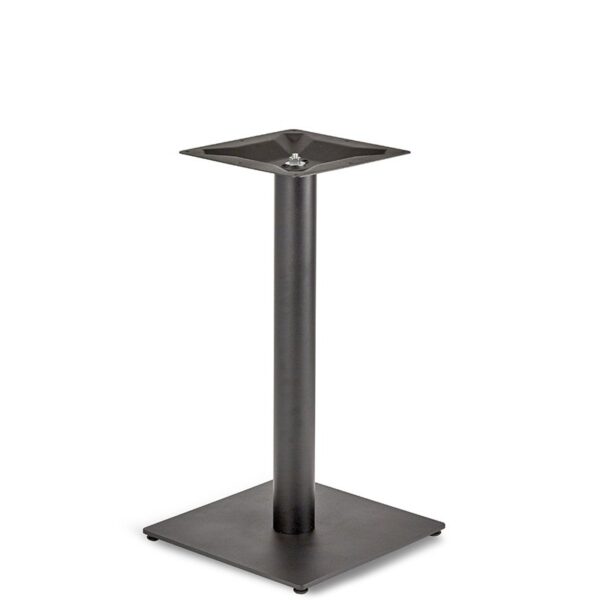 Nobis Furniture - Profile Small Square Black Steel Table Base - Round Column