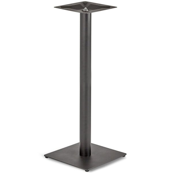 Nobis Furniture - Profile Small Square Black Steel Table Base - Round Column