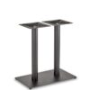 Nobis Furniture - Profile Twin Pedestal Black Steel Table Base - Round Column