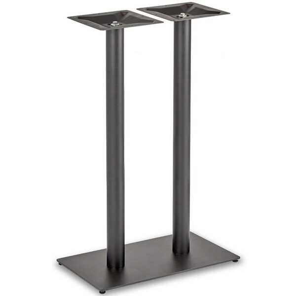Nobis Furniture - Profile Twin Pedestal Black Steel Table Base - Round Column