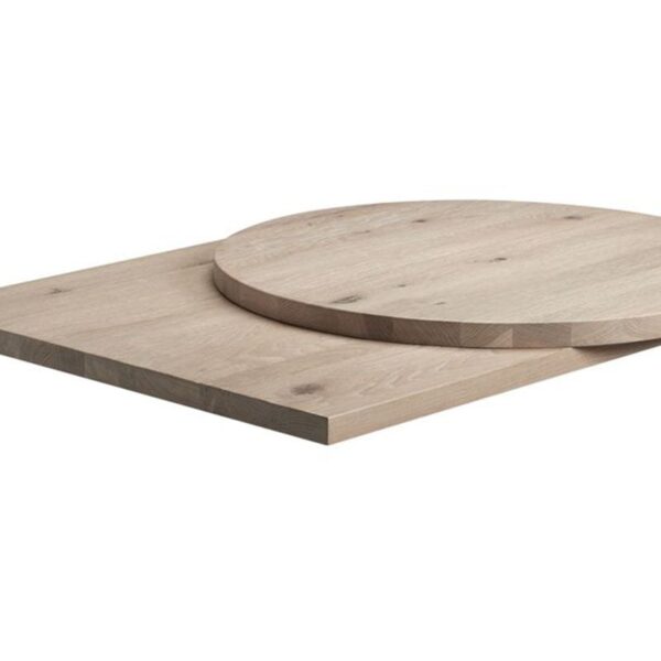Nobis Furniture - 32mm Rustic Solid Oak Table Tops - Extra White
