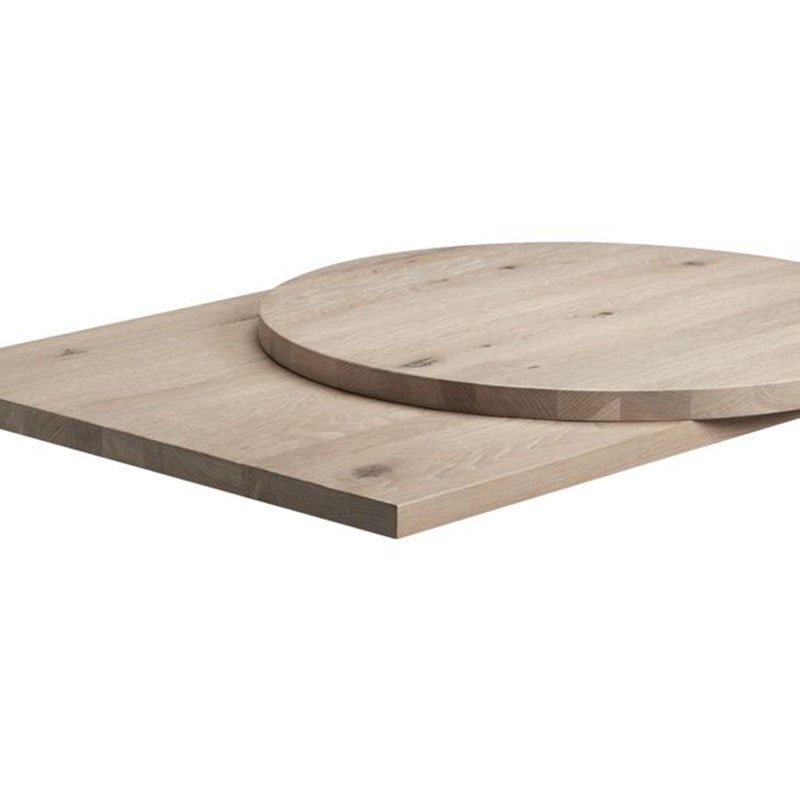 Nobis Furniture - 32mm Rustic Solid Oak Table Tops - Extra White