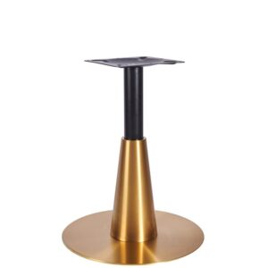 Nobis Furniture - Saturn Premium Large Round Black and Vintage Brass Table Base