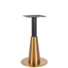 Nobis Furniture - Saturn Premium Small Round Black and Vintage Brass Table Base