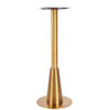 Nobis Furniture - Saturn Premium Small Round Vintage Brass Table Base - Dining Height