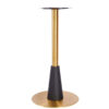 Nobis Furniture - Saturn Premium Large Round Vintage Brass and Black Table Base
