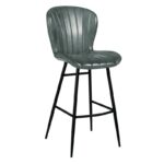 Nobis Furniture - Scallop Bar Stool – Genuine Leather