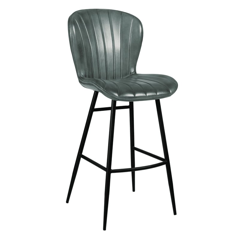 Nobis Furniture - Scallop Bar Stool – Genuine Leather