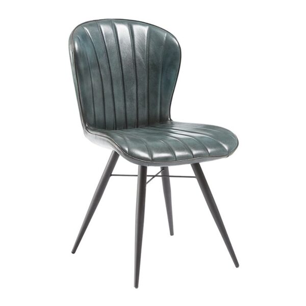 Nobis Furniture - Scallop Side Chair - Genuine Leather