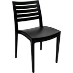 Nobis Furniture - Next Day Secco Stacking Side Chair Indoor and or Outdoor - Choice of 3 Colours